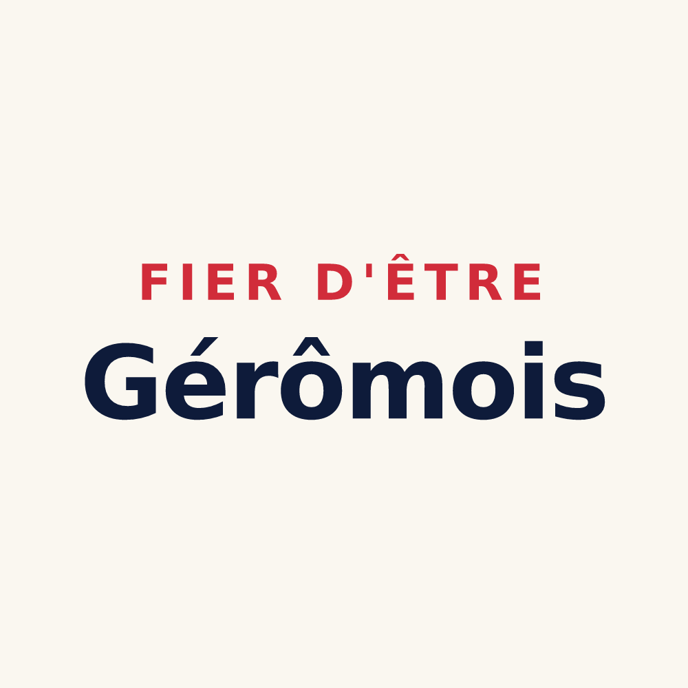 Tasse « Fier d'être Gérômois » — design pour Gérardmer
