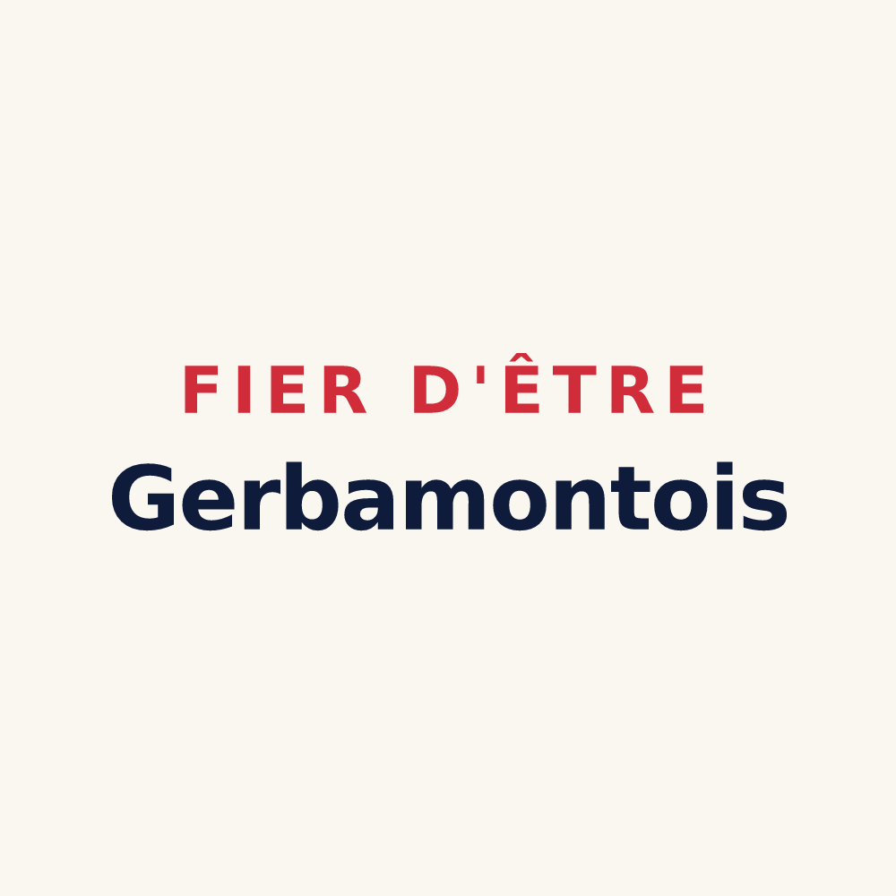 Tasse « Fier d'être Gerbamontois » — design pour Gerbamont