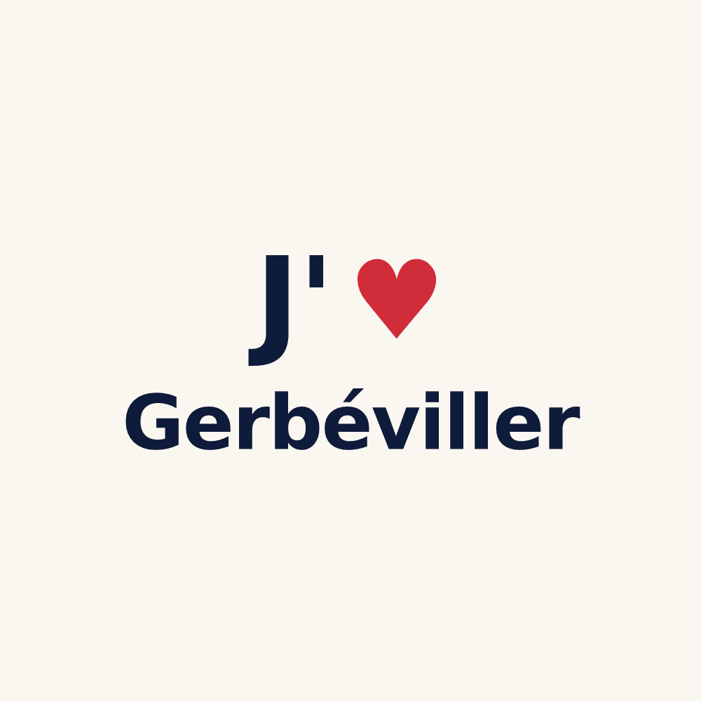 Tasse personnalisée Gerbéviller — design J'aime Gerbéviller