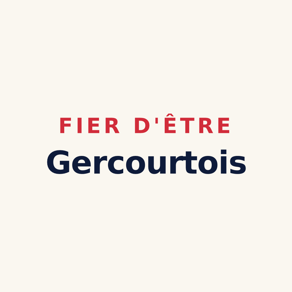Tasse « Fier d'être Gercourtois » — design pour Gercourt-et-Drillancourt