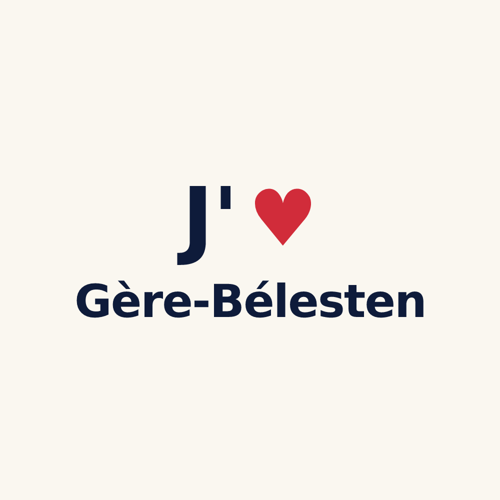 Tasse personnalisée Gère-Bélesten — design J'aime Gère-Bélesten