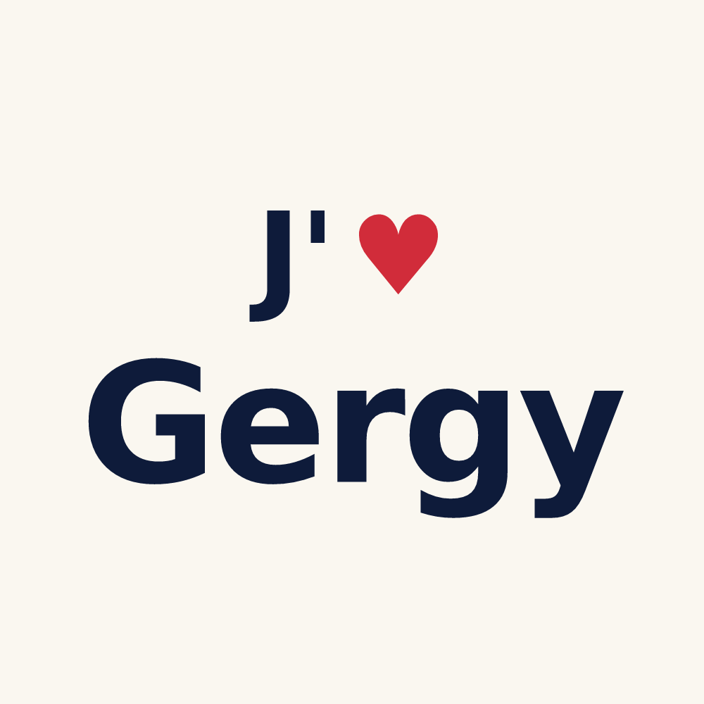 Tasse personnalisée Gergy — design J'aime Gergy