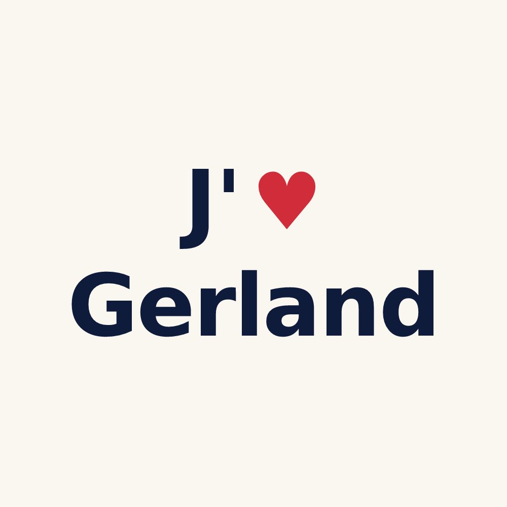 Tasse personnalisée Gerland — design J'aime Gerland