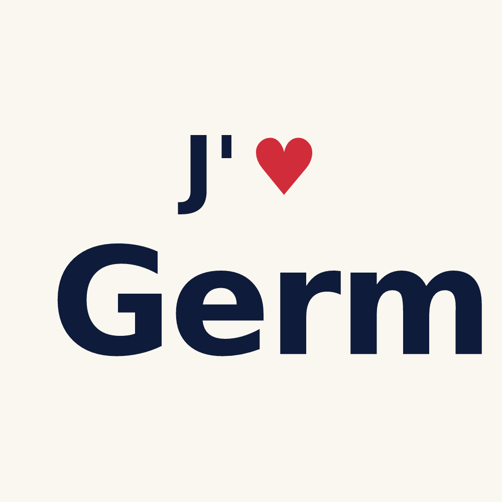 Tasse personnalisée Germ — design J'aime Germ
