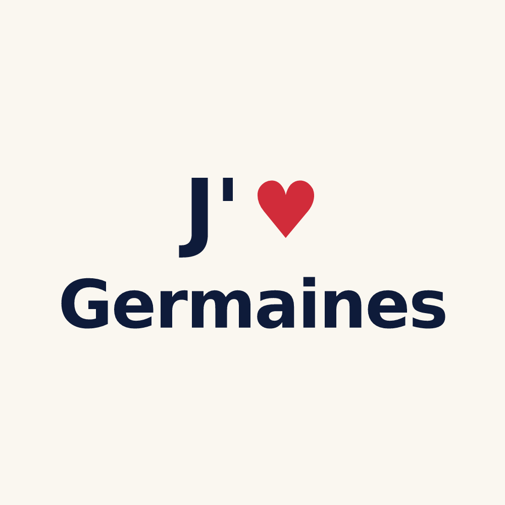Tasse personnalisée Germaines — design J'aime Germaines