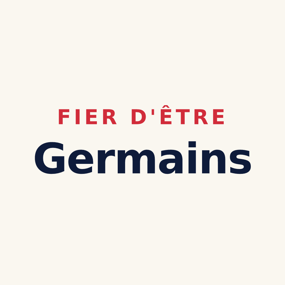 Tasse « Fier d'être Germains » — design pour Germaines