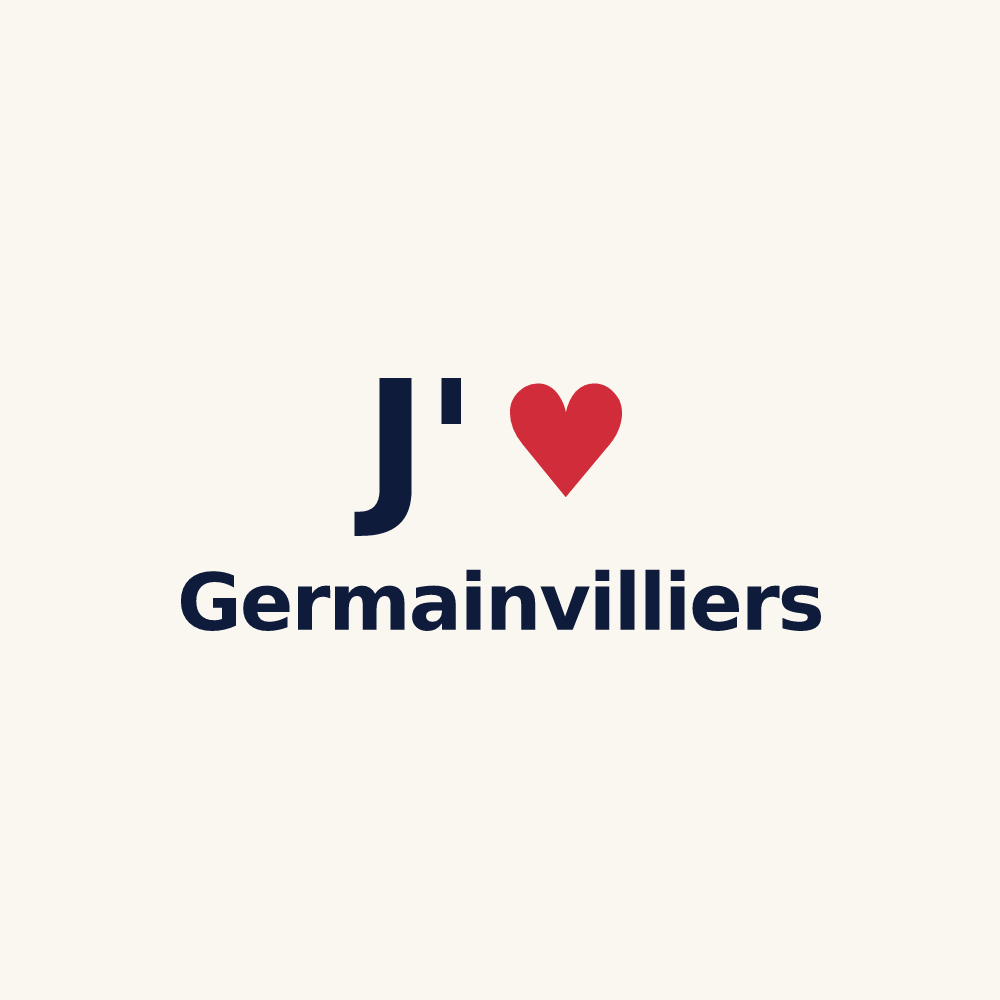 Tasse personnalisée Germainvilliers — design J'aime Germainvilliers