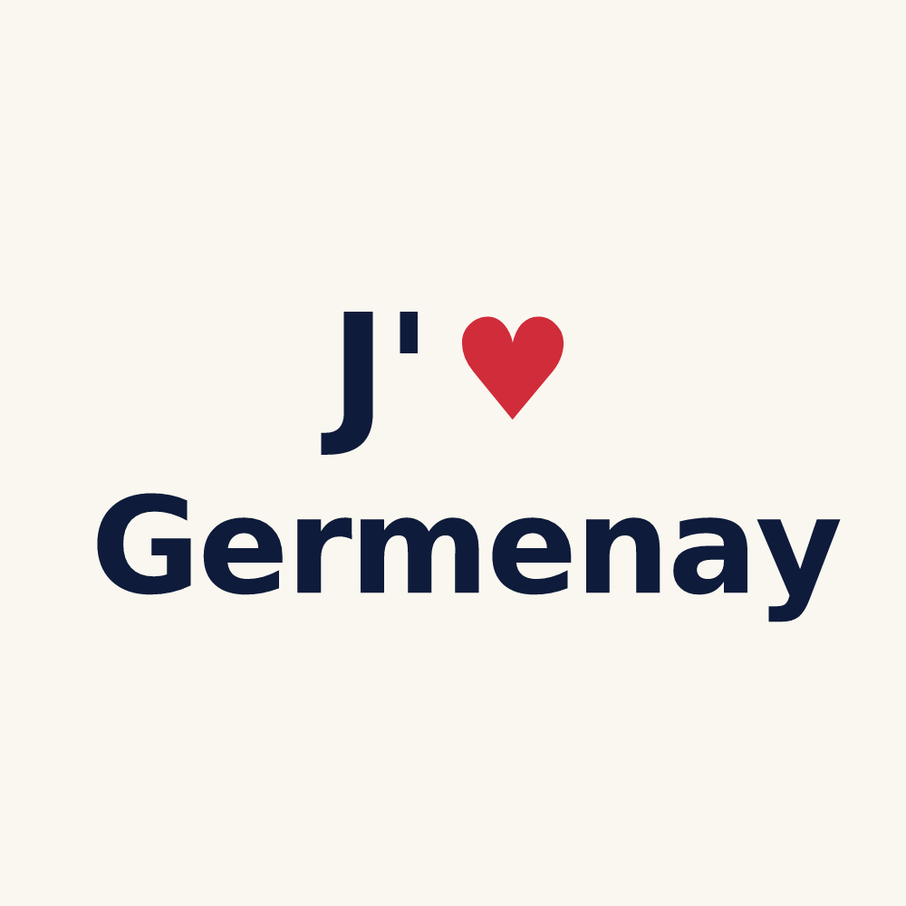 Tasse personnalisée Germenay — design J'aime Germenay