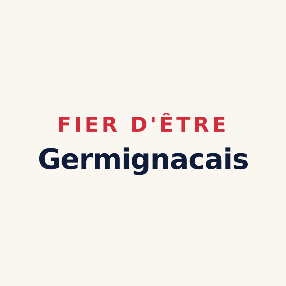 Tasse « Fier d'être Germignacais » — design pour Germignac