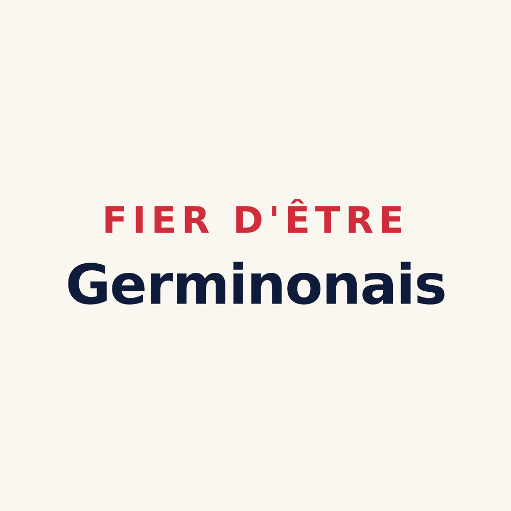 Tasse « Fier d'être Germinonais » — design pour Germinon