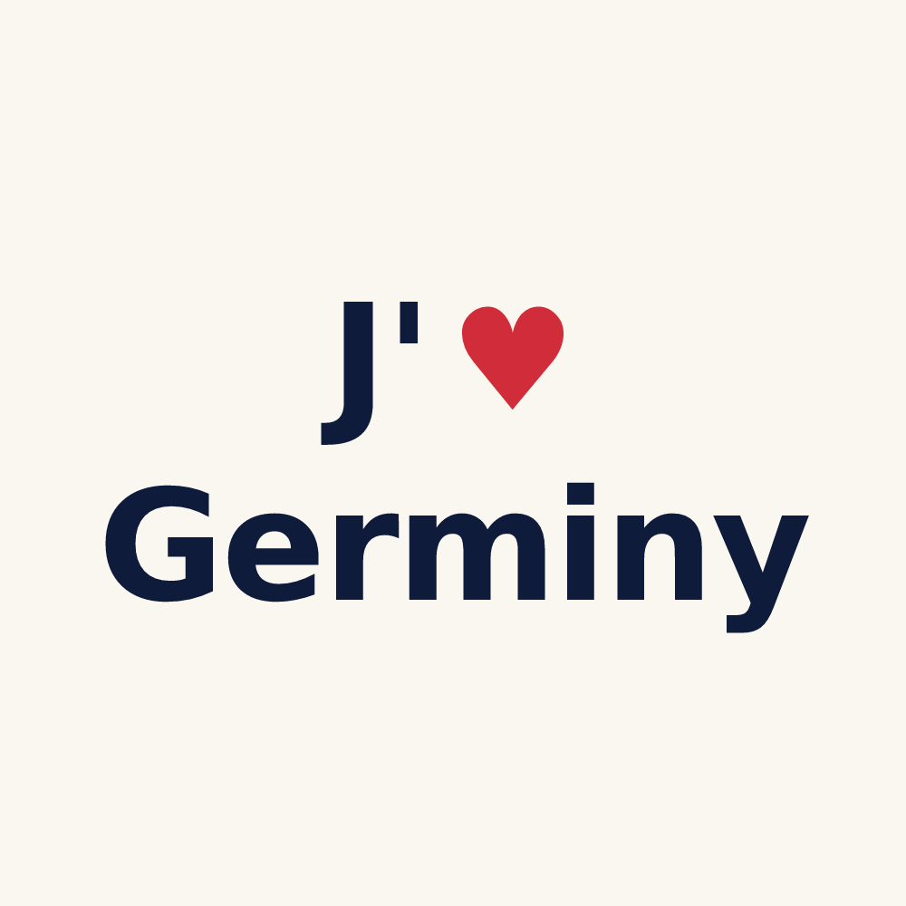 Tasse personnalisée Germiny — design J'aime Germiny