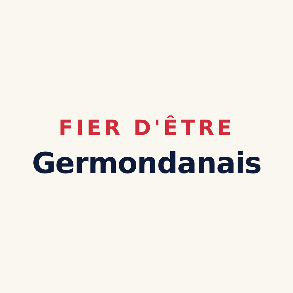 Tasse « Fier d'être Germondanais » — design pour Germondans