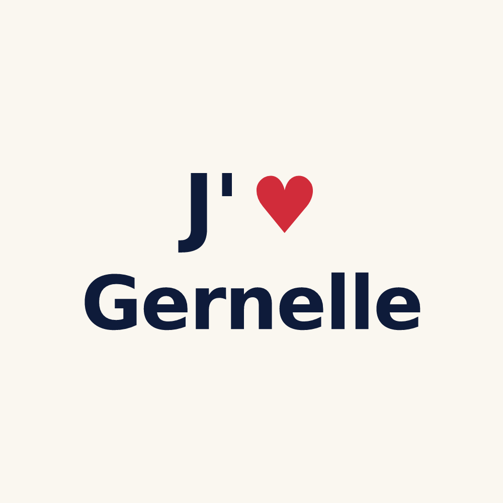 Tasse personnalisée Gernelle — design J'aime Gernelle