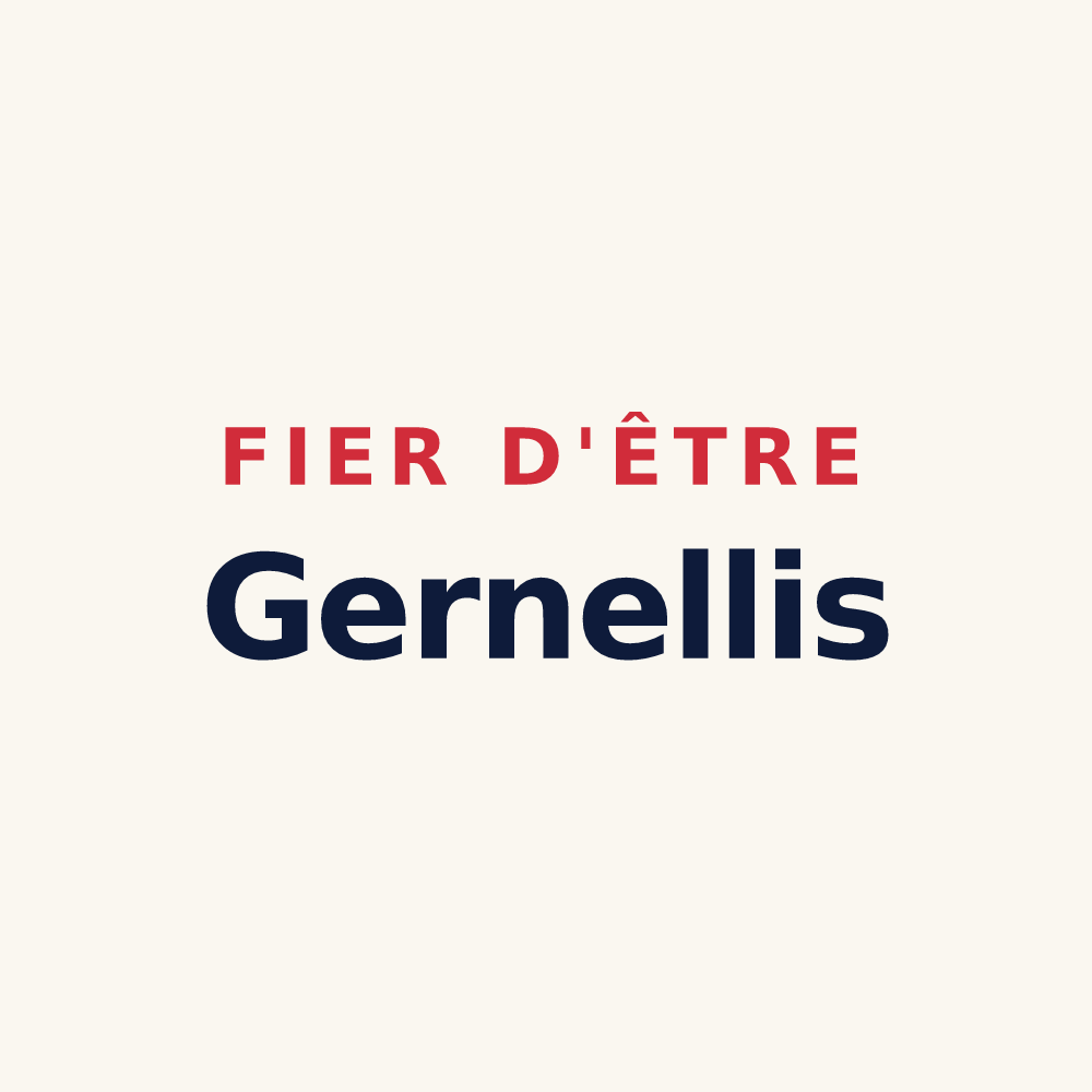 Tasse « Fier d'être Gernellis » — design pour Gernelle