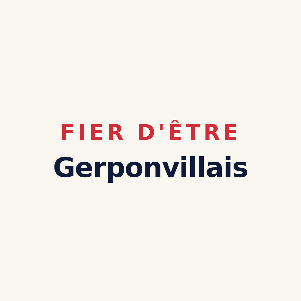 Tasse « Fier d'être Gerponvillais » — design pour Gerponville