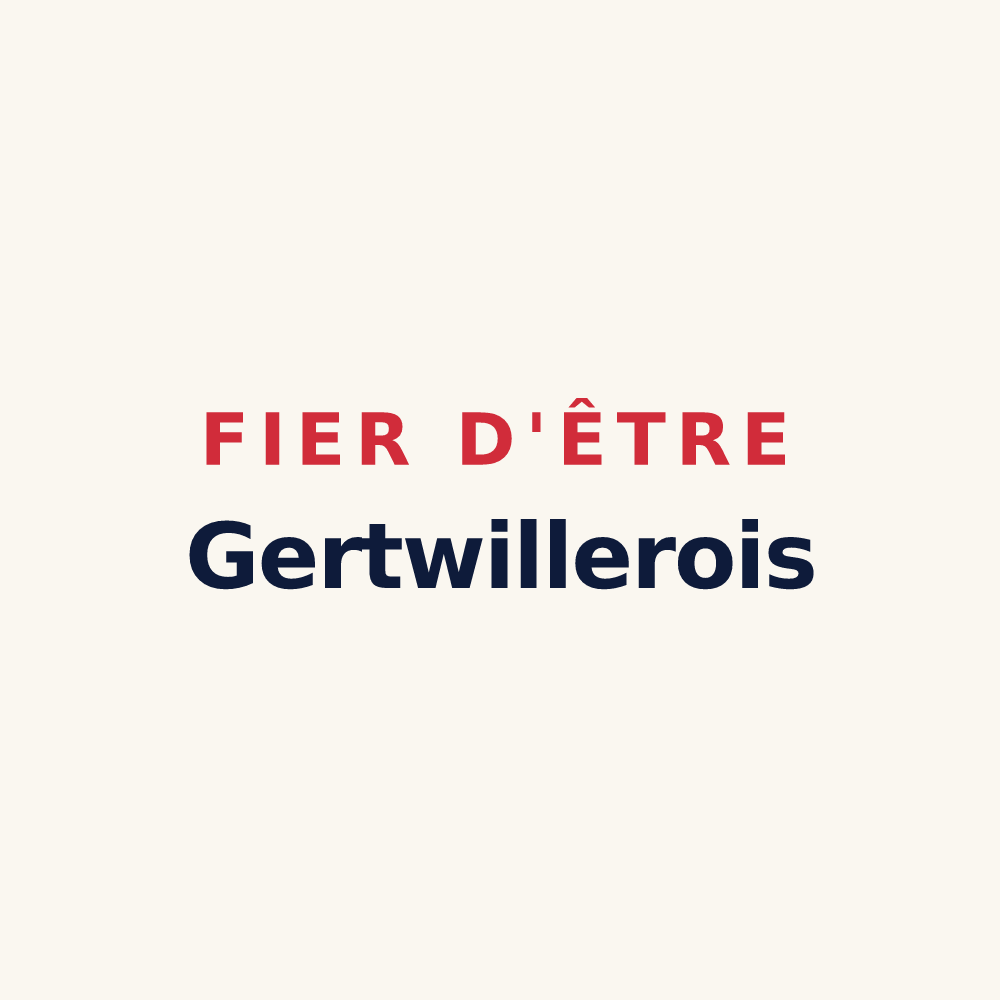 Tasse « Fier d'être Gertwillerois » — design pour Gertwiller
