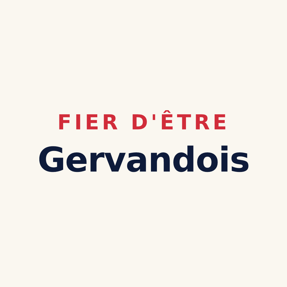 Tasse « Fier d'être Gervandois » — design pour Gervans