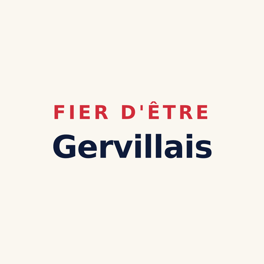 Tasse « Fier d'être Gervillais » — design pour Gerville