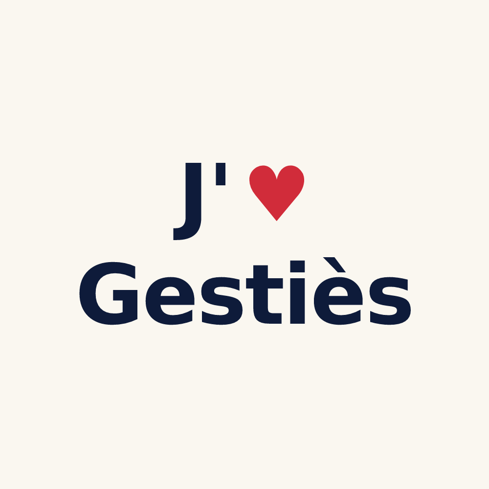 Tasse personnalisée Gestiès — design J'aime Gestiès