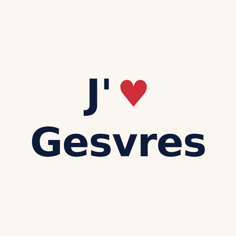 Tasse personnalisée Gesvres — design J'aime Gesvres