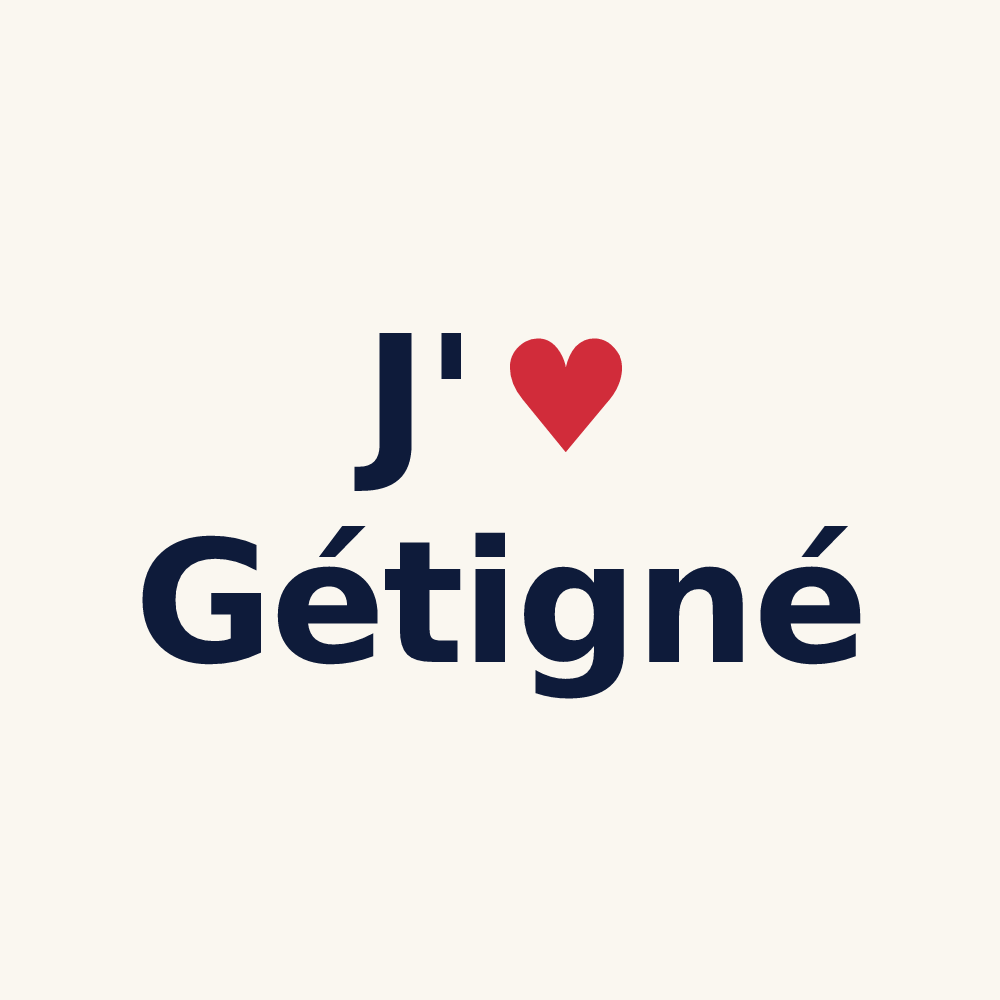 Tasse personnalisée Gétigné — design J'aime Gétigné