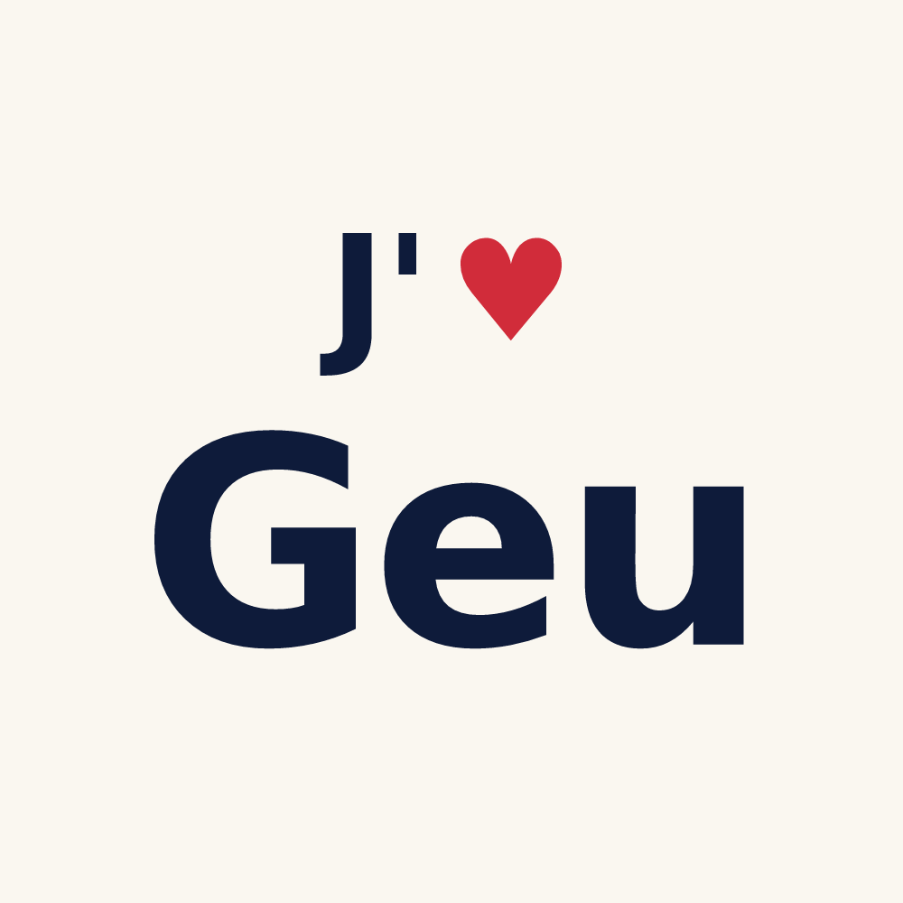 Tasse personnalisée Geu — design J'aime Geu