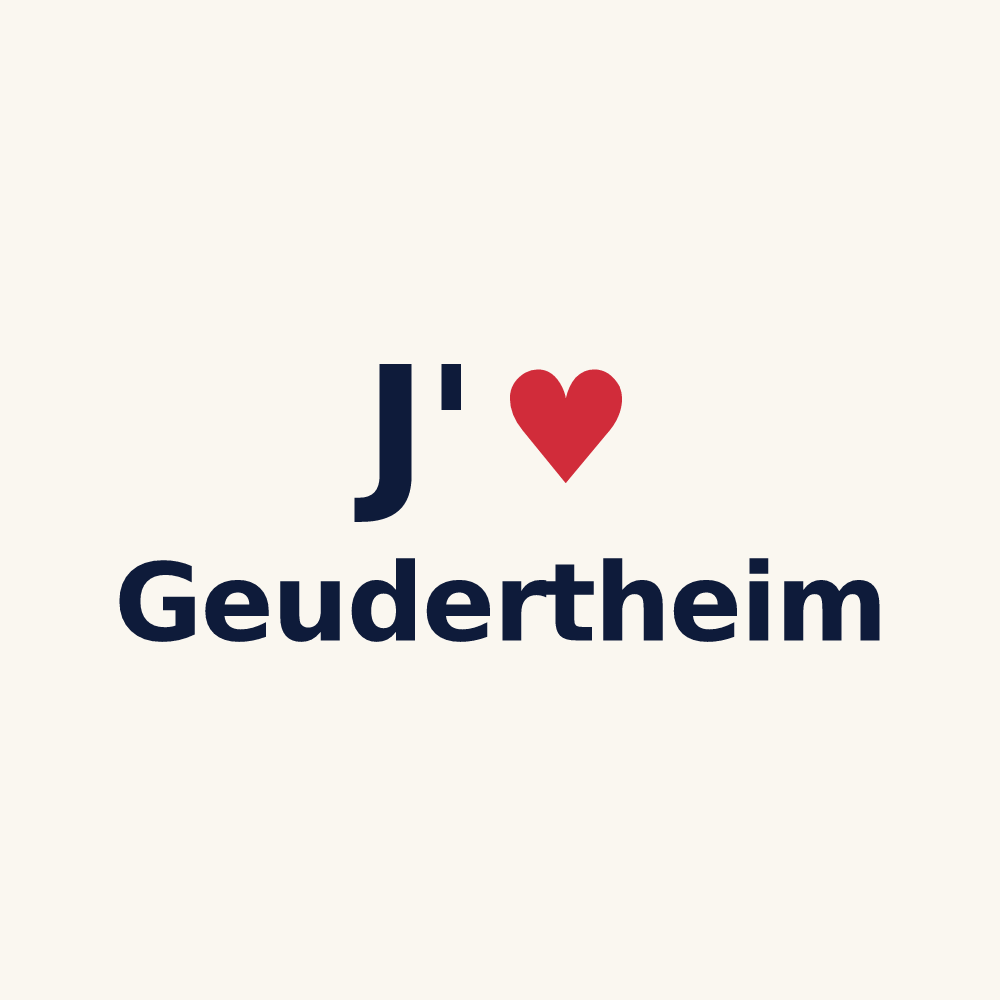 Tasse personnalisée Geudertheim — design J'aime Geudertheim