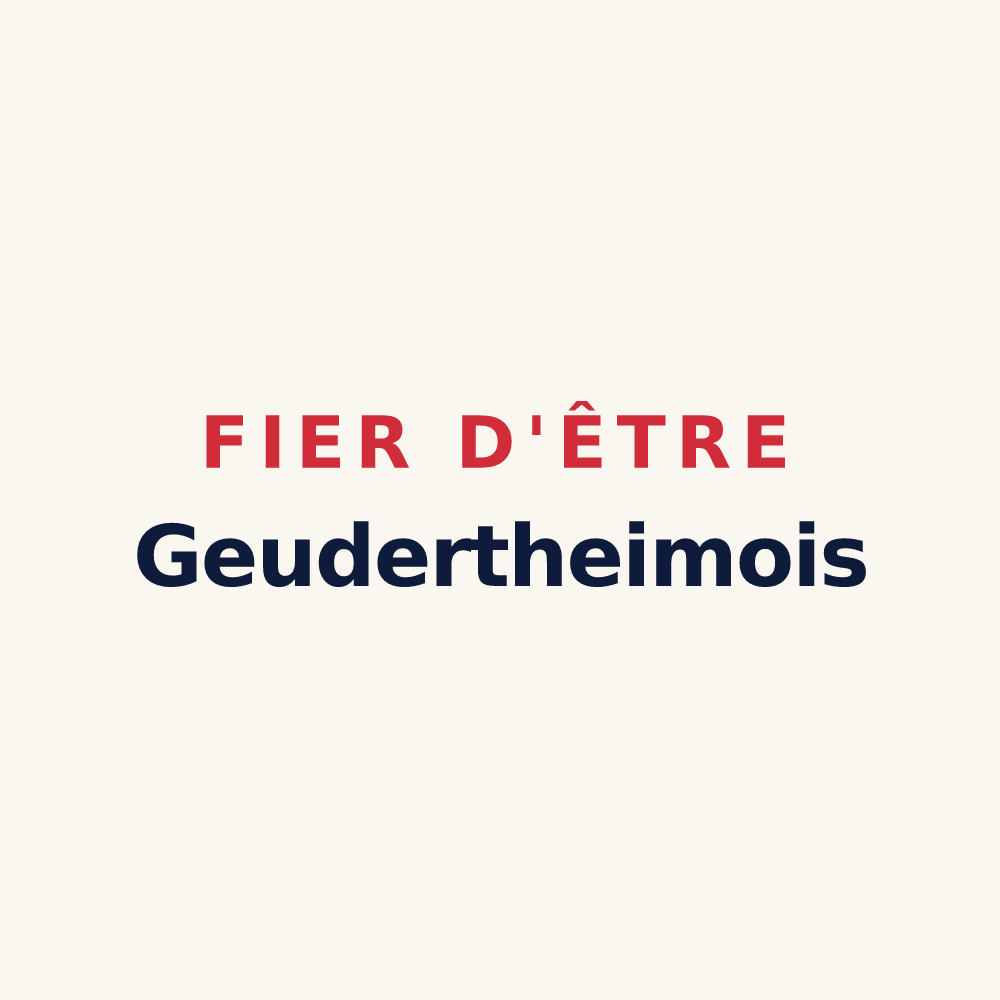 Tasse « Fier d'être Geudertheimois » — design pour Geudertheim