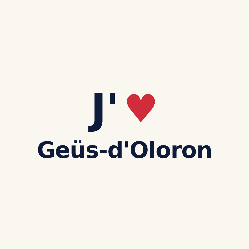 Tasse personnalisée Geüs-d'Oloron — design J'aime Geüs-d'Oloron