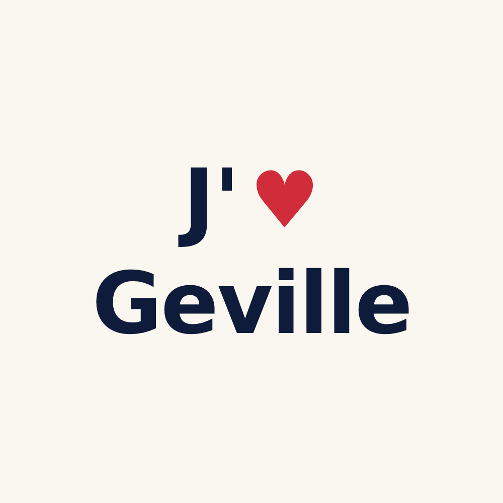 Tasse personnalisée Geville — design J'aime Geville