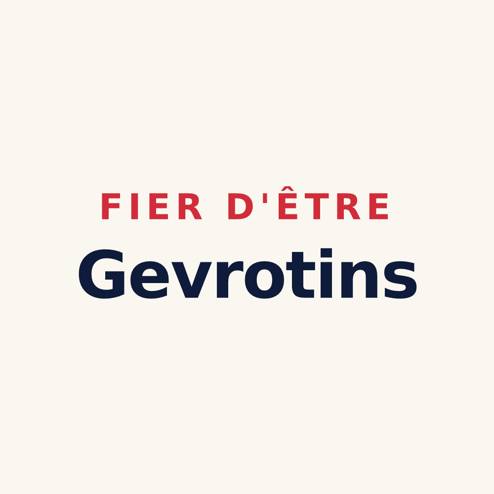 Tasse « Fier d'être Gevrotins » — design pour Gevry