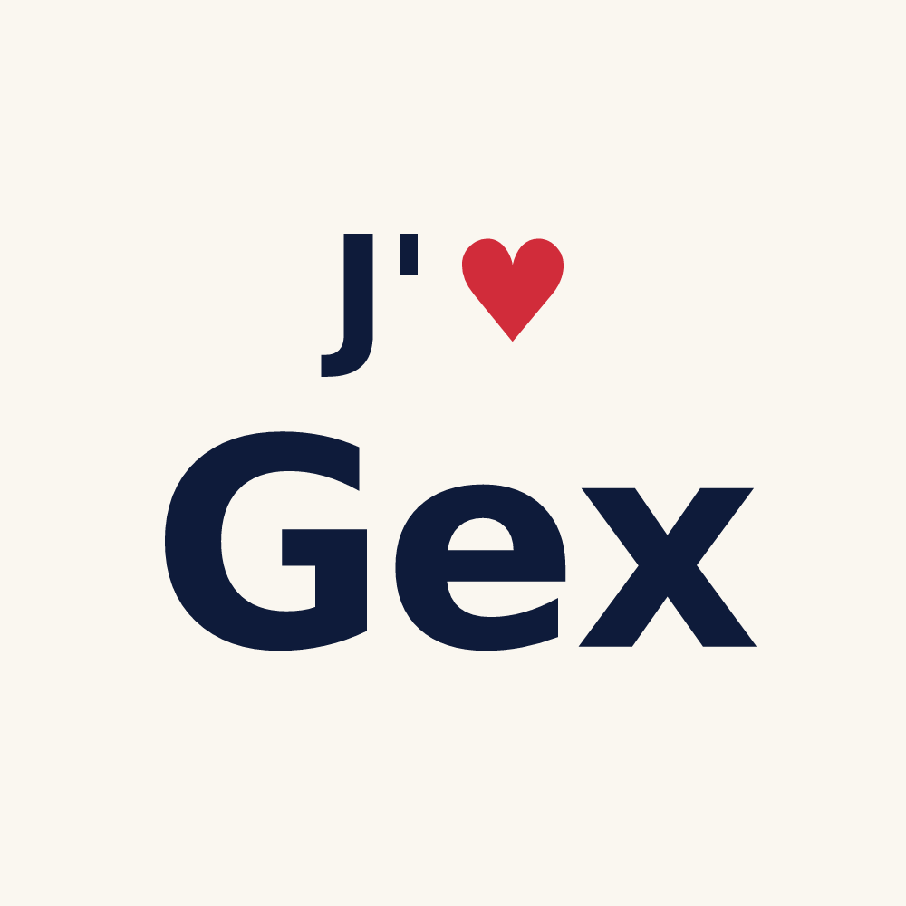 Tasse personnalisée Gex — design « J'aime Gex » imprimé sur la tasse
