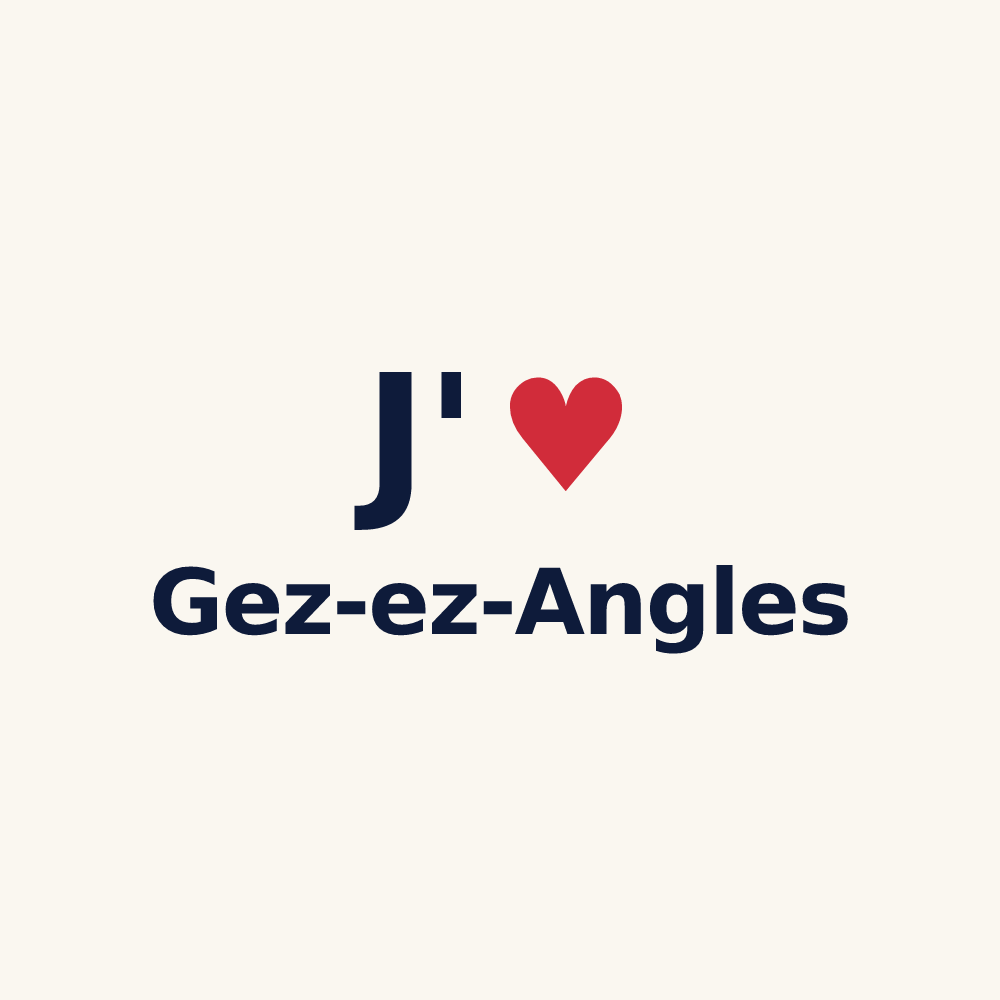 Tasse personnalisée Gez-ez-Angles — design J'aime Gez-ez-Angles