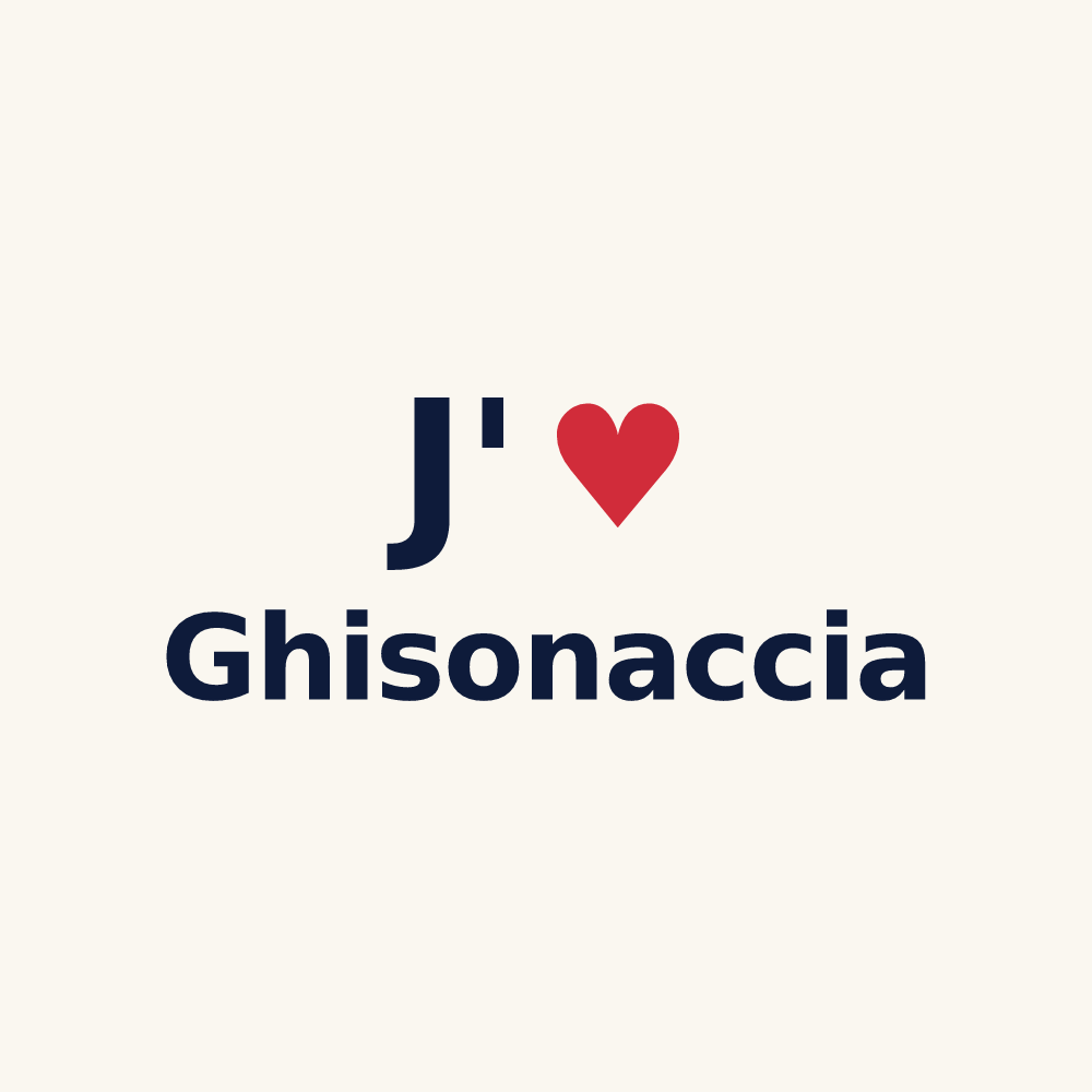 Tasse personnalisée Ghisonaccia — design J'aime Ghisonaccia