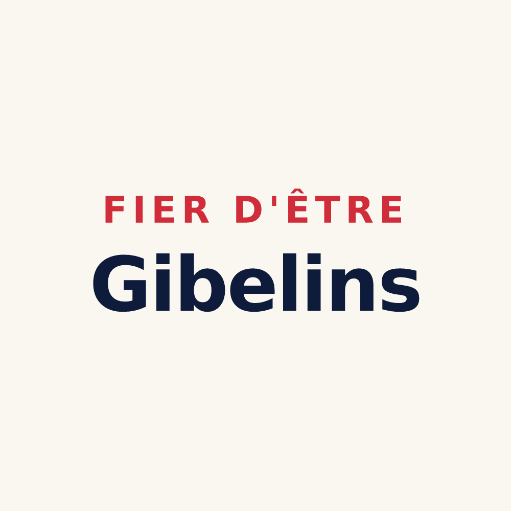 Tasse « Fier d'être Gibelins » — design pour Gibel