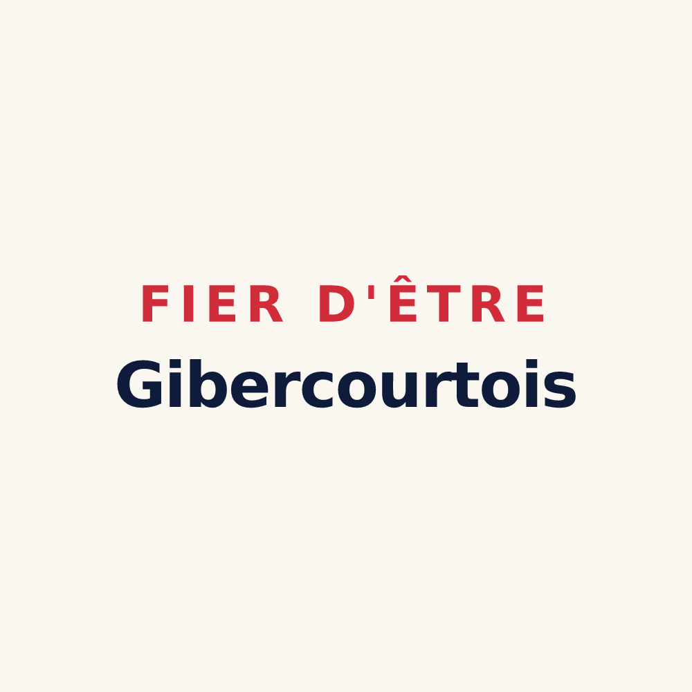 Tasse « Fier d'être Gibercourtois » — design pour Gibercourt