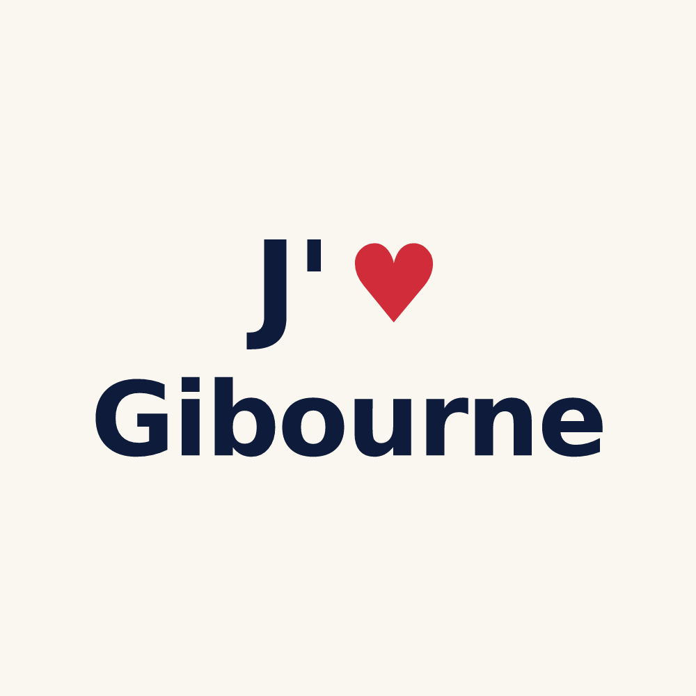 Tasse personnalisée Gibourne — design J'aime Gibourne