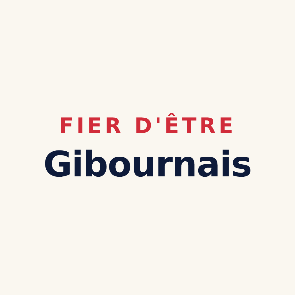 Tasse « Fier d'être Gibournais » — design pour Gibourne