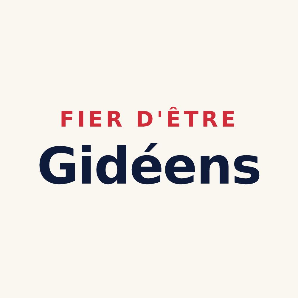 Tasse « Fier d'être Gidéens » — design pour Gidy