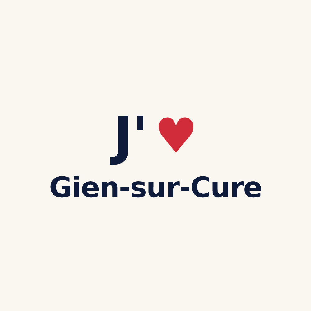 Tasse personnalisée Gien-sur-Cure — design J'aime Gien-sur-Cure