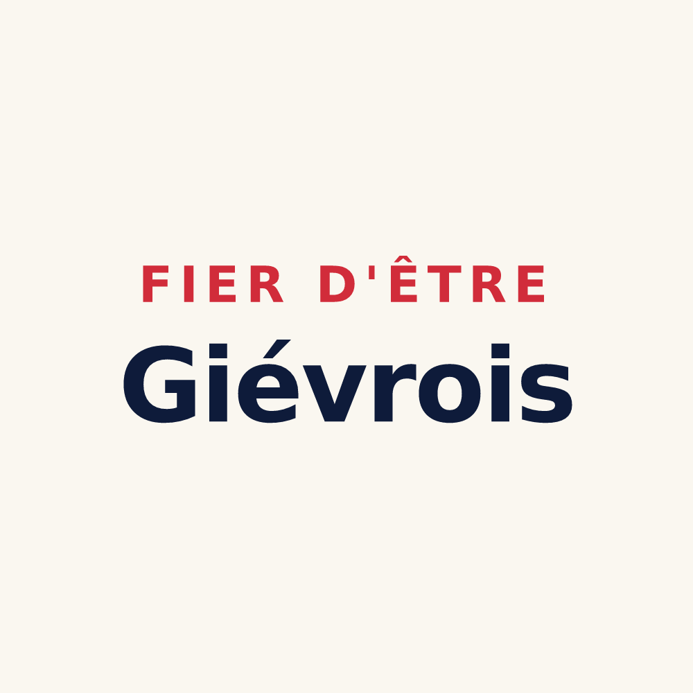Tasse « Fier d'être Giévrois » — design pour Gièvres