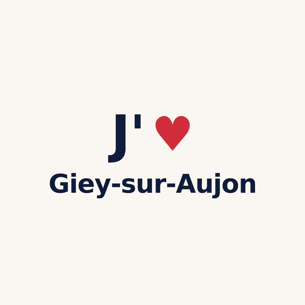 Tasse personnalisée Giey-sur-Aujon — design J'aime Giey-sur-Aujon