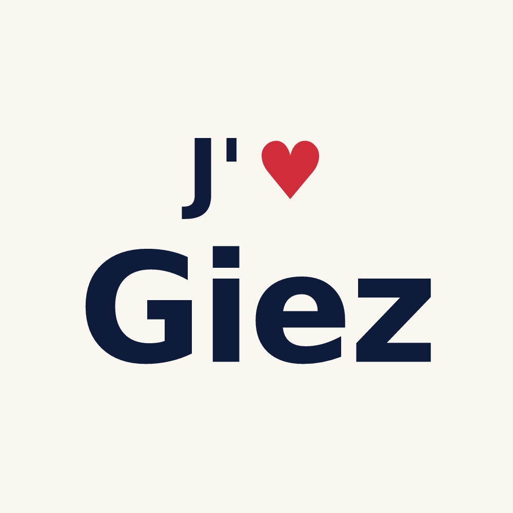 Tasse personnalisée Giez — design J'aime Giez