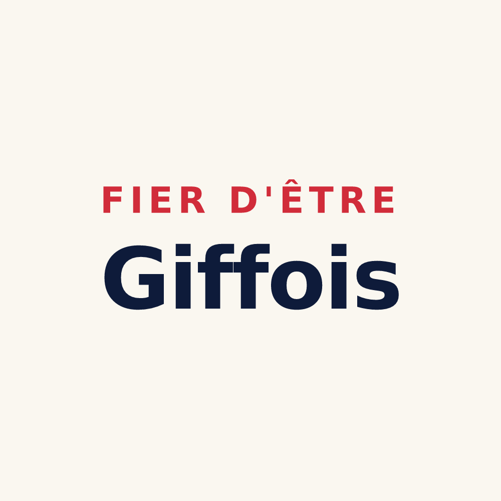 Tasse « Fier d'être Giffois » — design pour Gif-sur-Yvette