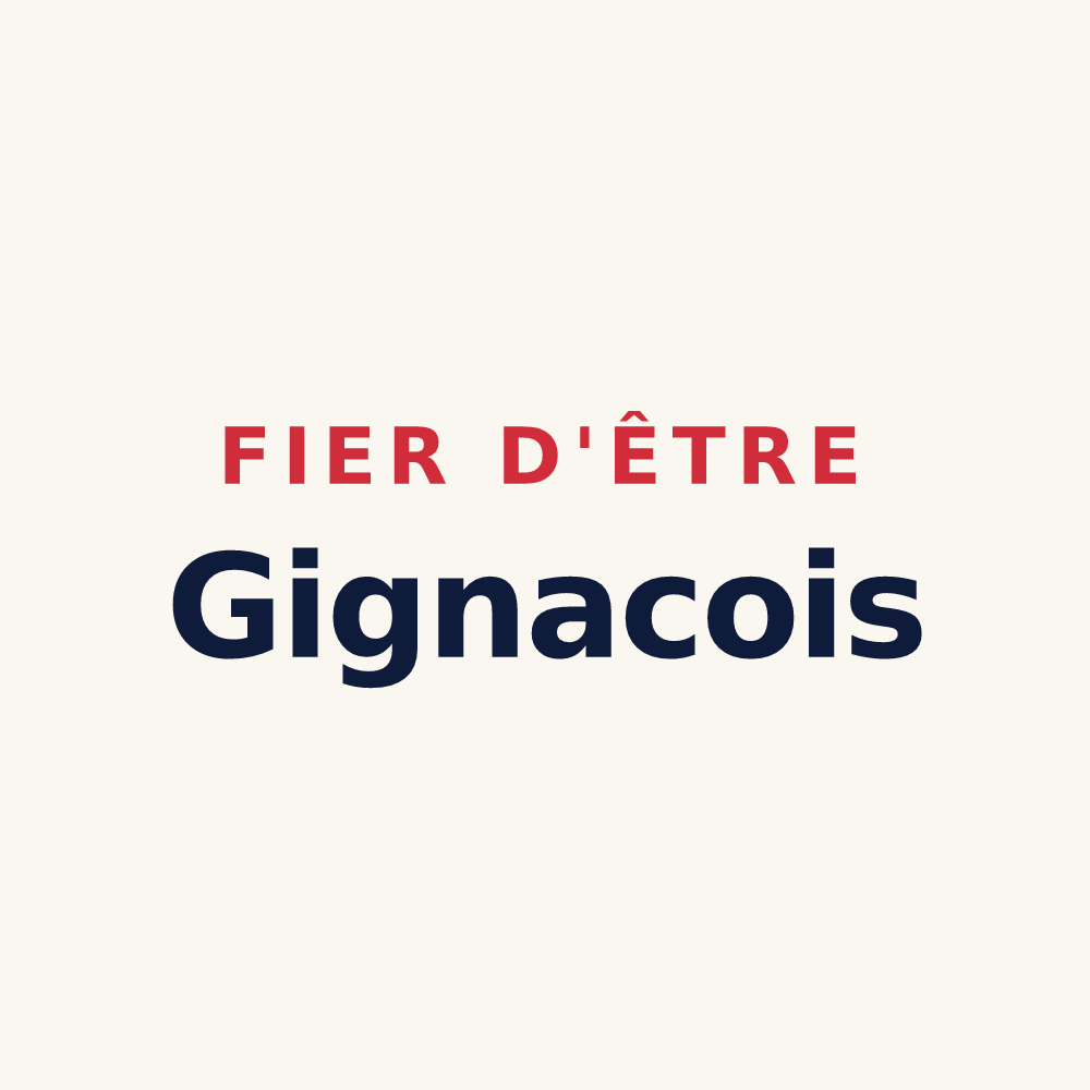 Tasse « Fier d'être Gignacois » — design pour Gignac