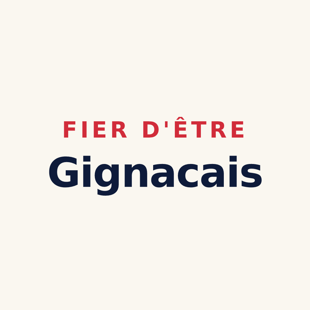 Tasse « Fier d'être Gignacais » — design pour Gignac-la-Nerthe