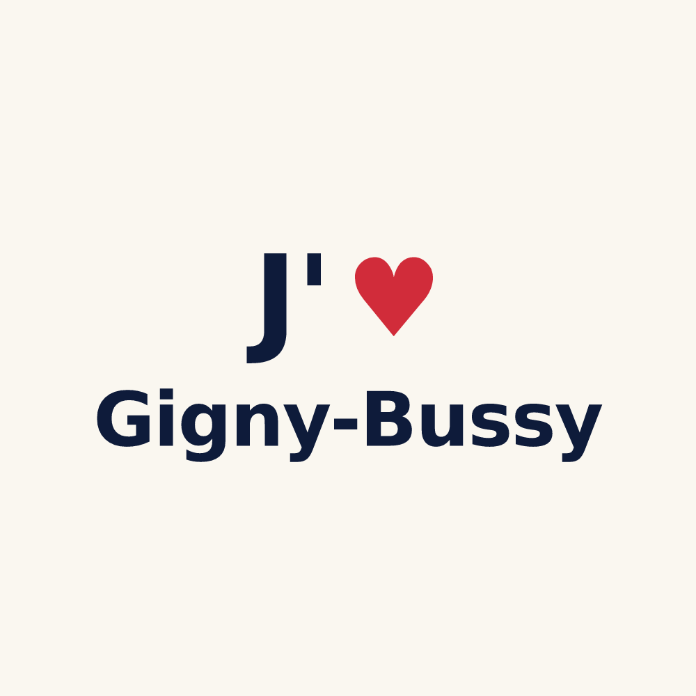 Tasse personnalisée Gigny-Bussy — design J'aime Gigny-Bussy