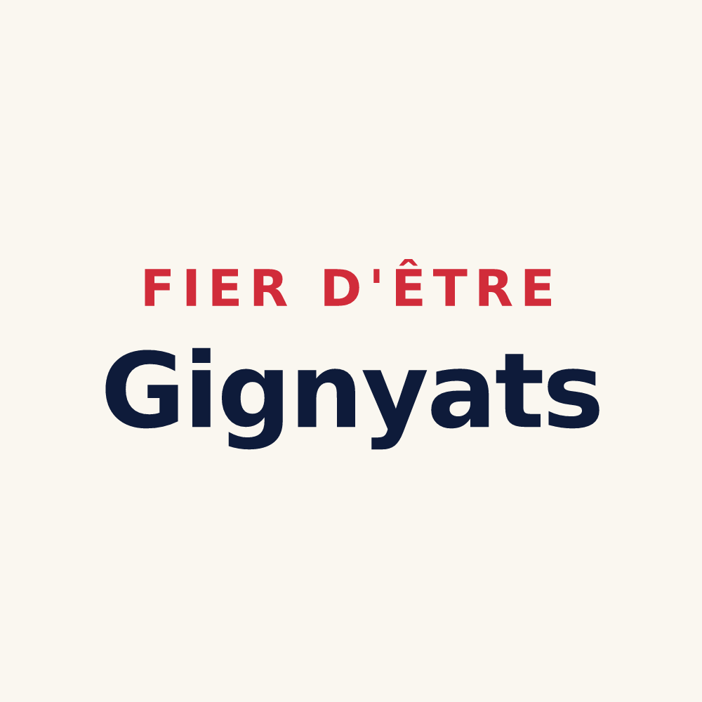 Tasse « Fier d'être Gignyats » — design pour Gigny-Bussy
