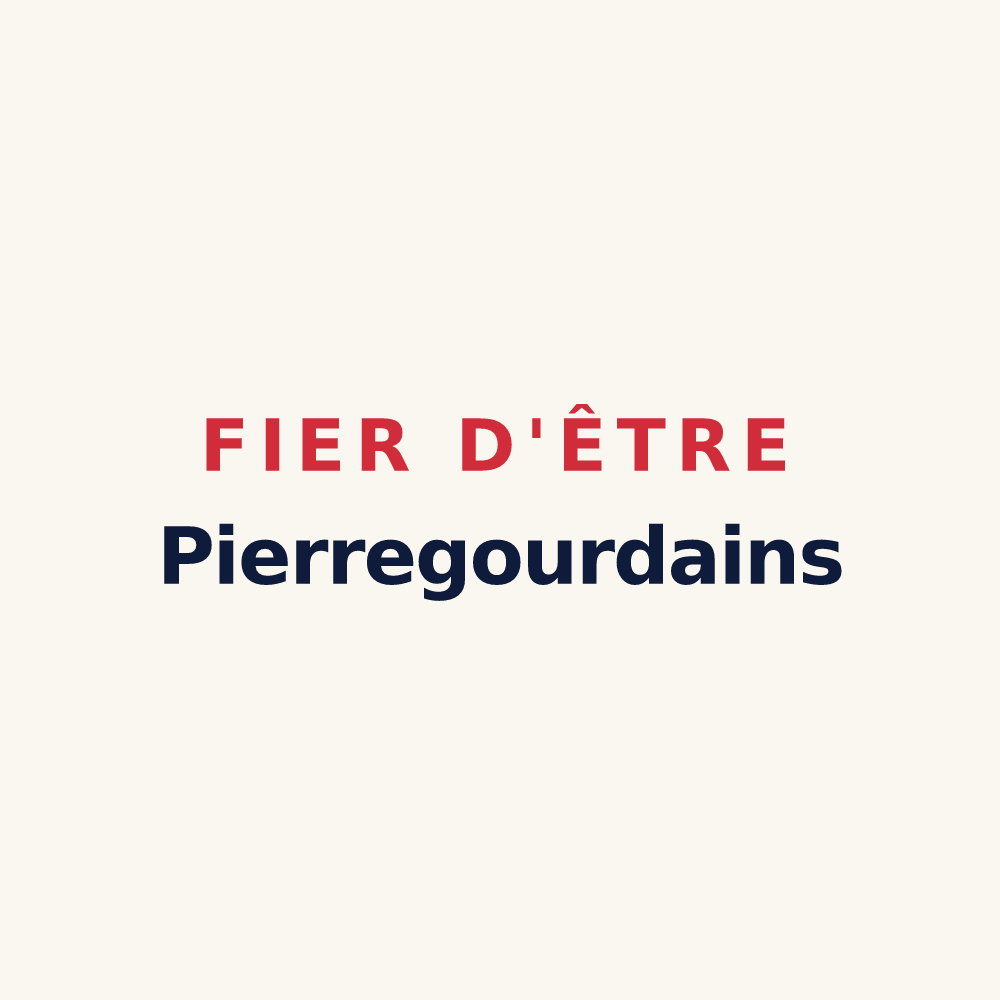 Tasse « Fier d'être Pierregourdains » — design pour Gilhac-et-Bruzac