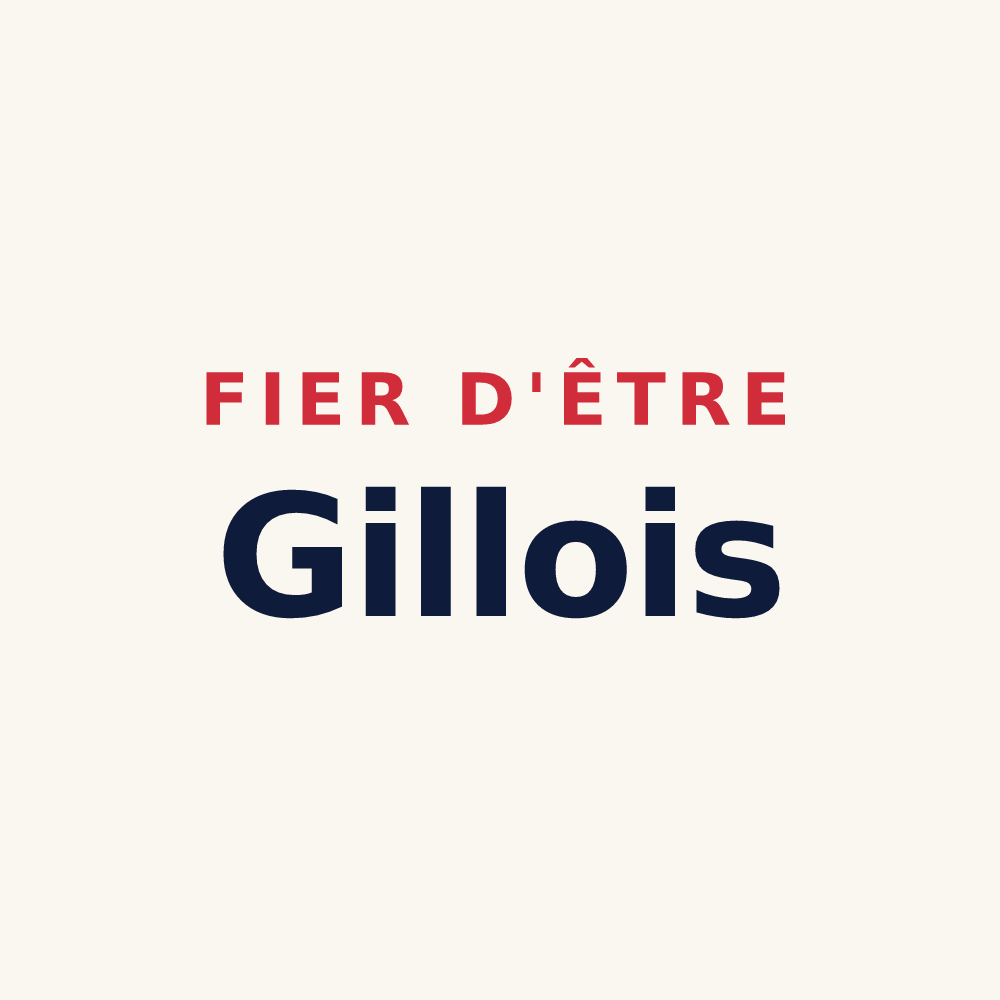 Tasse « Fier d'être Gillois » — design pour Gilles